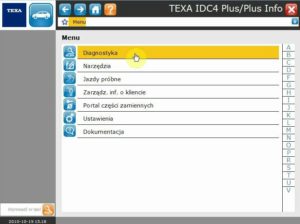 Ekran menu głównego